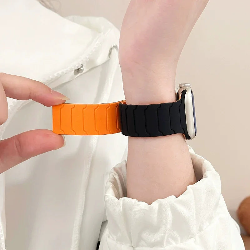 Advanced Magnetic Silicone Sport Band for Apple Watch Ultra 2 Series 9